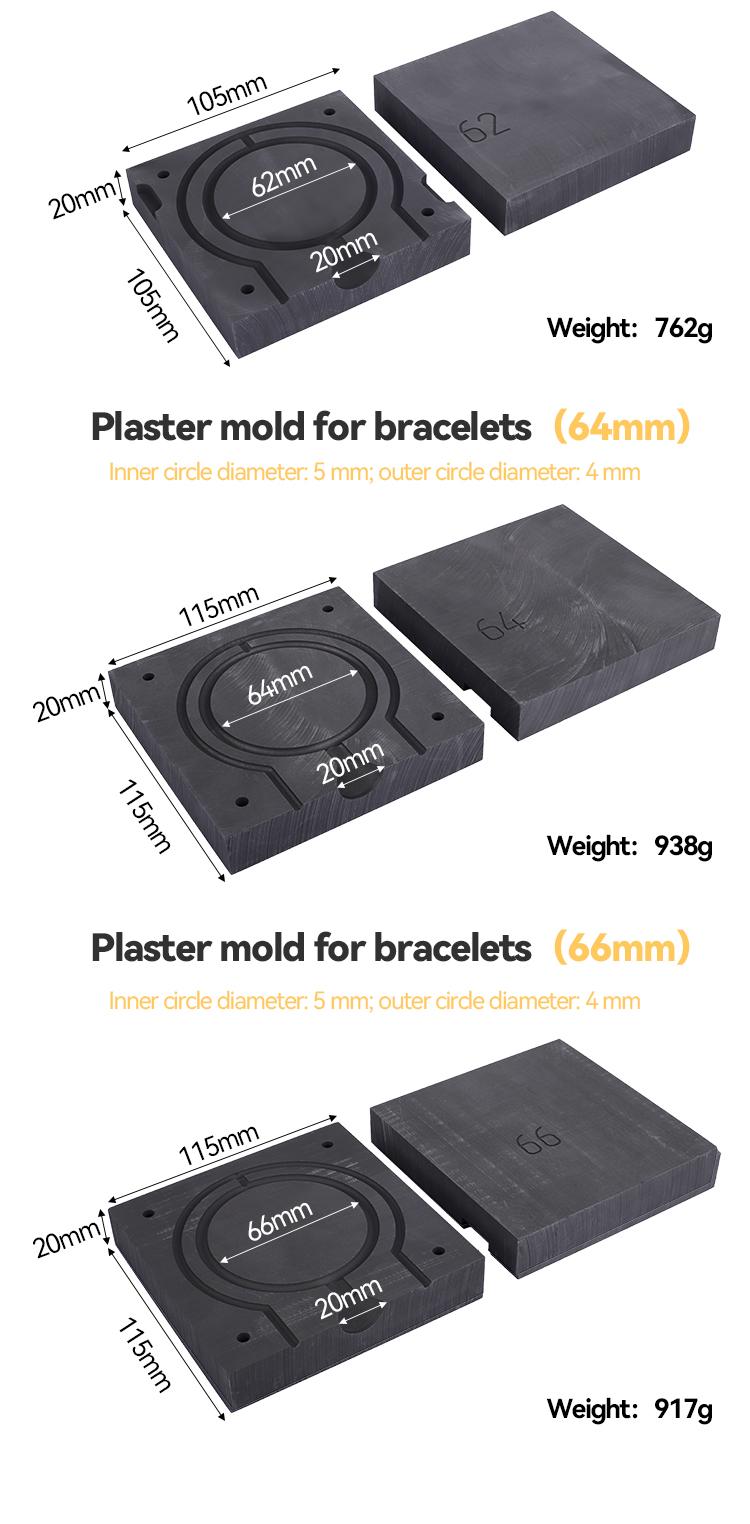 Graphite Bangle Casting Mold – High Temperature Resistant Metal Casting Mold for Gold & Silver Jewelry Making