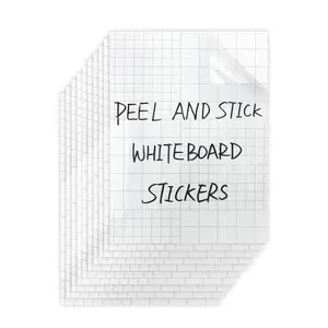 A4 Transparent Glossy Writing Film Whiteboard Stickers Wipeable Reusable 5pcs Clear Dry Erase Board Paper School Office Supplies