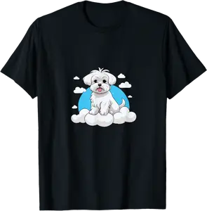 Maltese On Cloud Cute Maltese Dog Lover Pet Owner Gifts T-Shirt - Yoandymira Shop 43B0CTNTHJSV