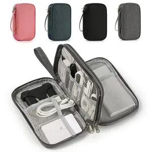 Portable Cable Organizer Bag Travel Electronics Accessories Pouch Case