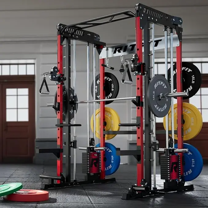 RitFit M1 & M1 Pro Smith Machine with Cable Crossover System