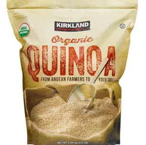 Kirkland Signature Organic Quinoa 4.5 lbs Kosher Certified Peru Grain USDA Organic Non-GMO Natural Cooking Seed Nuts