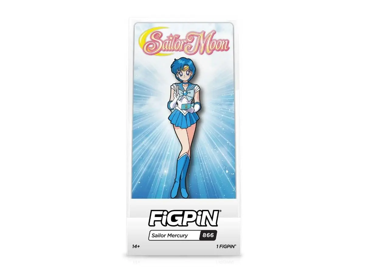 212 MAIN No.866 Sailor Mercury Collectible Figurine, Cast Zinc Alloy Character Art Display Piece with Enamel Inset, Serial Numbered, Museum Box, Sailor Moon Merch