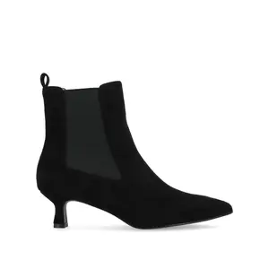 TENLEE CHELSEA BOOTIES IN FAUX SUEDE - Black  Faux Suede
