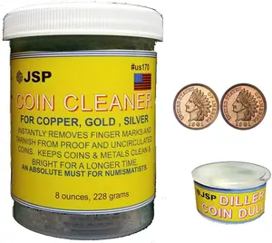 JSP Super Coin Cleaner & Duller for Silver Gold Bars Proofs Copper Precious Metals 8 fl oz Cleaning Products