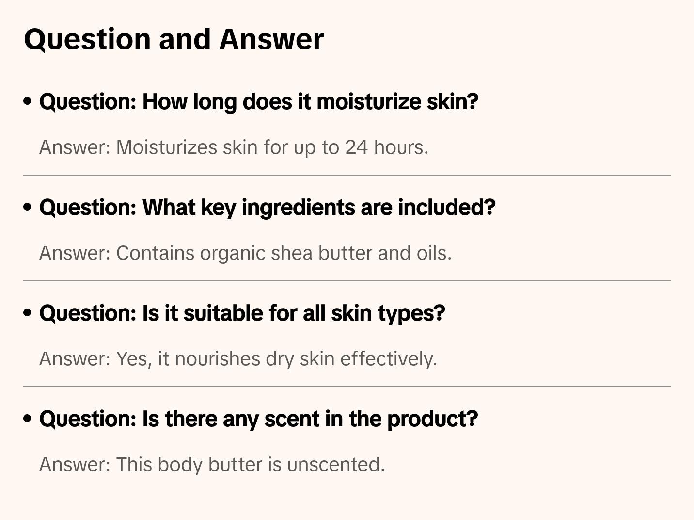 Unscented Body Butter