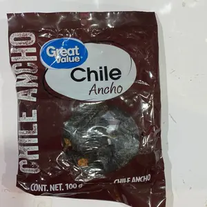 Chile ancho 100g 100% mexicano great valúe