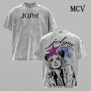 Jolyne Cujoh Vintage Washed Graphic Tee - Stone Ocean Anime T-Shirt |   Oversized JoJo Streetwear Top for Men & Women |   Y2K Aesthetic