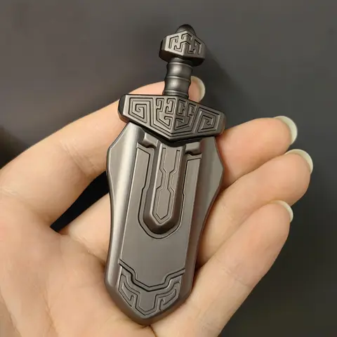 Metallic Sword Design Fidget Toy, Stress Relief Fidgeting, 1 Piece Stress Relief Toy for Adults, Portable Fidget Sliders, Anti-anxiety Office Toys, Stress Relief Gadget, Stress Reliever, Anxiety Fidgets, Stress Relief Tools