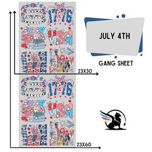 July 4th | Premade DTF Transfer Gang Sheet For Graphic Tees