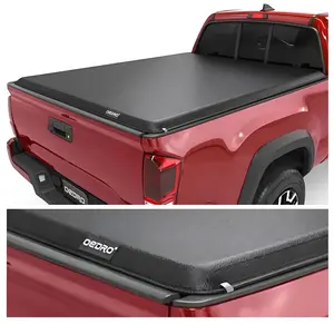 5ft Bed Soft Roll Up Truck Bed Tonneau Cover Compatible with 2016-2023 Toyota Tacoma (Excl. Trail), with Track Rail System