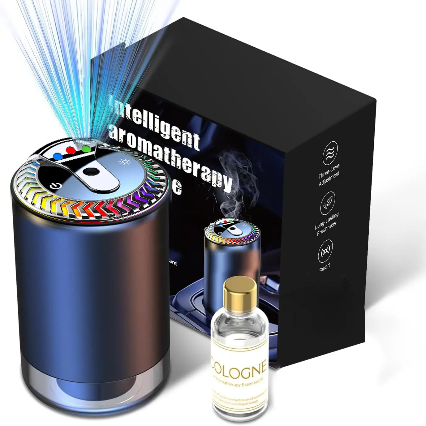 [Father’s Day Gift] Smart Car Aroma Diffuser, 50ML Natural Cologne Lasting Fragrance Star Roofing,Mother's Day Gift,for Birthday, Wedding, Anniversary, Wife Husband, Mom, Women, Him Her, Girlfriend Boyfriend