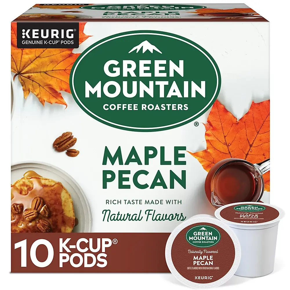 Green Mountain Coffee, Maple Pecan, Single-Serve Keurig K-Cup Pods, Light Roast Coffee Green Mountain Coffee, Maple Pecan, Single-Serve Keurig K-Cup Pods, Light Roast Coffee