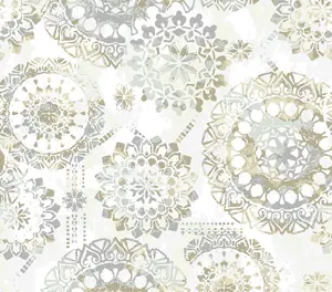 RoomMate Bohemian Peel and Stick Wallpaper Tan