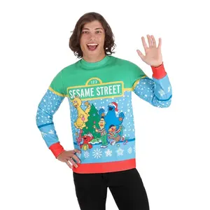 Sesame Street Christmas Sweatshirt for Adults