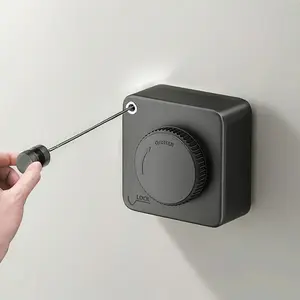 YITAP Balcony Invisible Retractable Clothesline, no drilling required, stainless steel wire rope, suitable for use in bathrooms and bedrooms, Household Invisible Clothesline