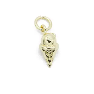 Ice Cream Cone Necklace Charm