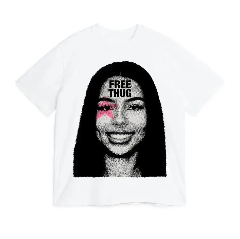 Graphic Short Sleeve T-Shirt for Men, Mariah The Scientist Free Thug Casual Streetwear Top, Limited Edition