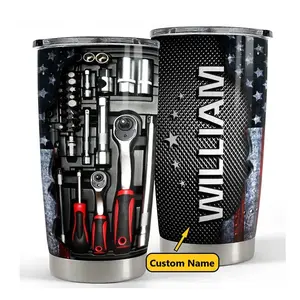 Mechanic Tools Tumbler, gift for mechanist, tool set tumbler, Custom Name Tumbler, Mechanic Gift, Gifts For Him, Handyman Gift, Gift for Dad