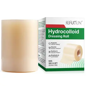 Sefudun Hydrogel Dressing Roll 5cmx1.5m Waterproof Wound Care, Promotes Healing, Maintains Healthy Skin Environment, Medical Grade