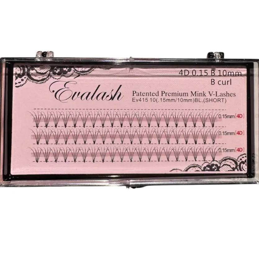 EVALASH BEAUTY - (4D V-LASH) PATENTED PREMIUM MINK V-LASHES