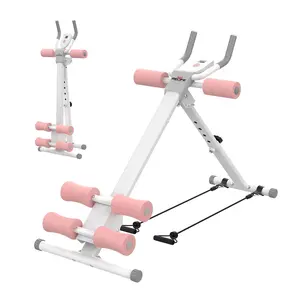 RELIFE REBUILD YOUR LIFE Adjustable Ab Machine Foldable Ab Trainer Equipment for Abs, Waist, Arms & Legs | Home Gym Beginner-Friendly Waist Trainer Abdominal Shaper