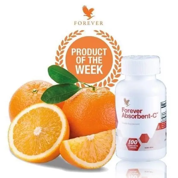 Forever Living Company Absorbent-C Vitamin C Multivitamin Tablets - Natural Ingredients, Papaya, Honey, Oat Bran, Dietary Fiber, Antioxidants, Energy Support, Immunity Boost, Digestive Health, Skin-Friendly, Throat Care Supplements