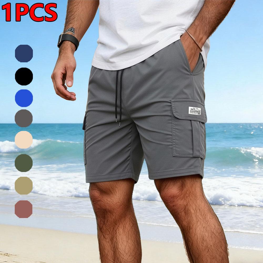 Men’s summer cargo shorts available in eight colors; multi-pocket ...