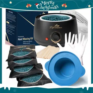 V2 - Lifestance Waxing Kit- Wax Warmer for Hair Removal Kit- Wax Starter Kit with 19 Items Hard Wax Kit for Full Body Legs Face Eyebrows Bikini Brazilian