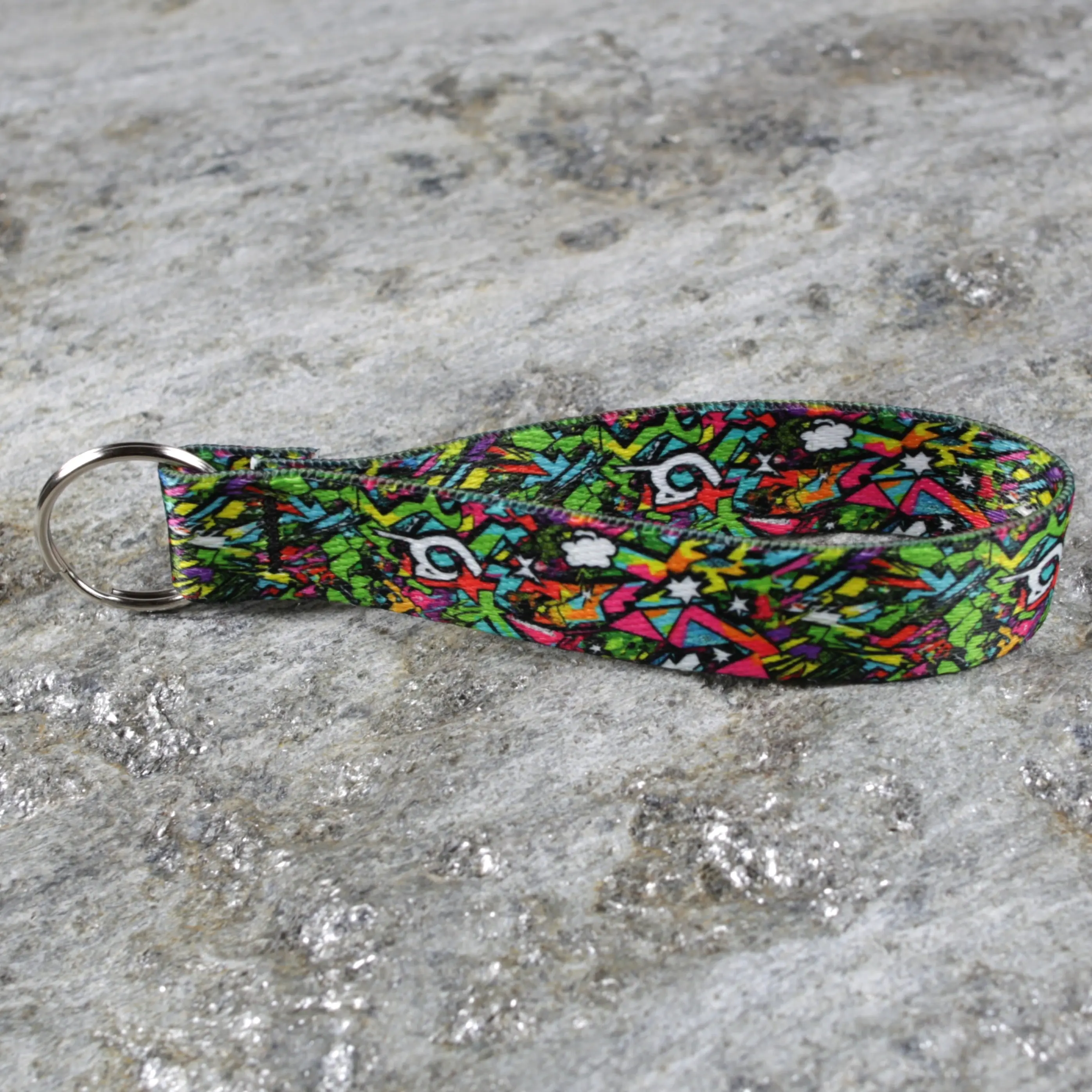 Northwest Straps 80's Inspired Webbing Wristlet Keychain - Compact