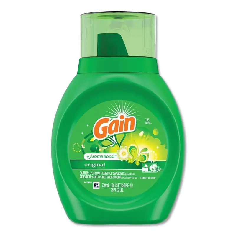Gain Liquid Laundry Detergent 25 fl oz - Fresh Scent, Powerful Cleaning, Long-Lasting Fragrance, HE Safe for All Washing Machines