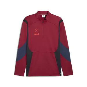 PUMA Mens King Pro Mock Neck Long Sleeve Quarter Zip  Casual - Blue