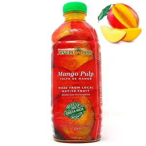 Jungle Pulp Mango Puree Mix from Costa Rica - 1 Liter Bottle - Mixed, Beverage Mangga