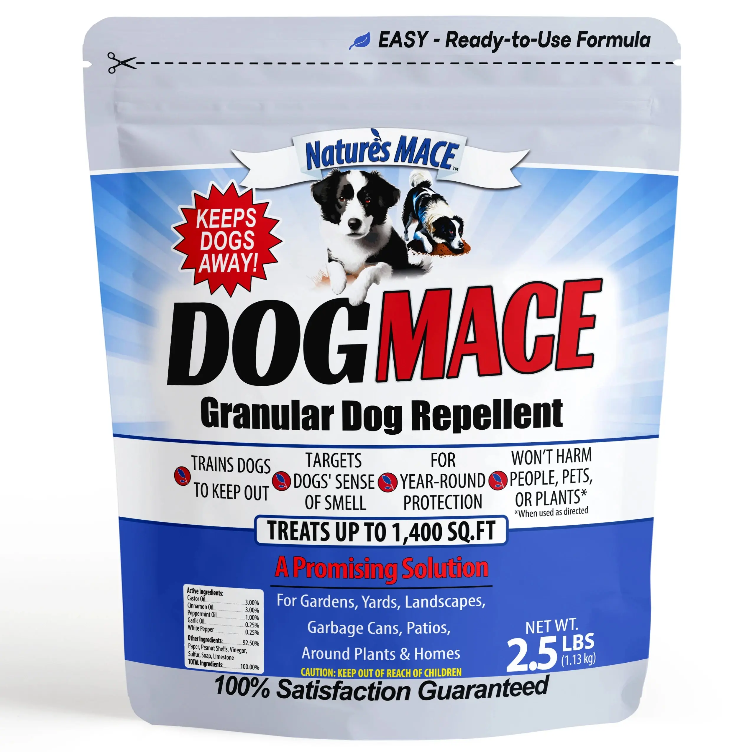 NATURE'S MACE Granular Dog Repellent & Training Tool - Pet Behavior Aid for Gardens, Around Plants & Homes