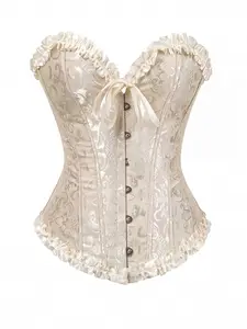Women's Lace Corset Belted Body Shaper, Vintage Bone Carving Waist Cincher, Comfortable Fashion Design, Shapewear, All Seasons