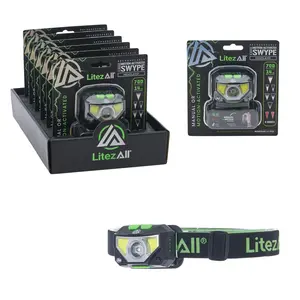 LitezAll® Rechargeable SWYPE® Motion Activated Headlamp