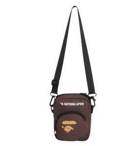 Bape Ape Head Mini Shoulder Bag Brown