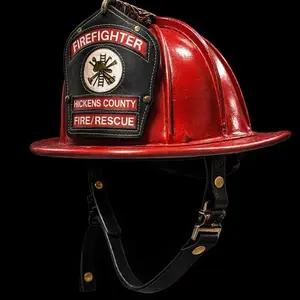 Firefighter leather chin strap