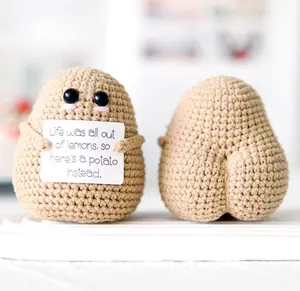 Handmade Positive Energy Potato Doll l Pure Hand-Woven Cute Decor l Christmas Gift for Home or Room