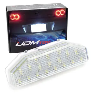 iJDMTOY 3W Full LED License Plate Light Kit For 2004-2014 Mazda RX-8 RX8, Powered by 18-SMD Xenon White LED