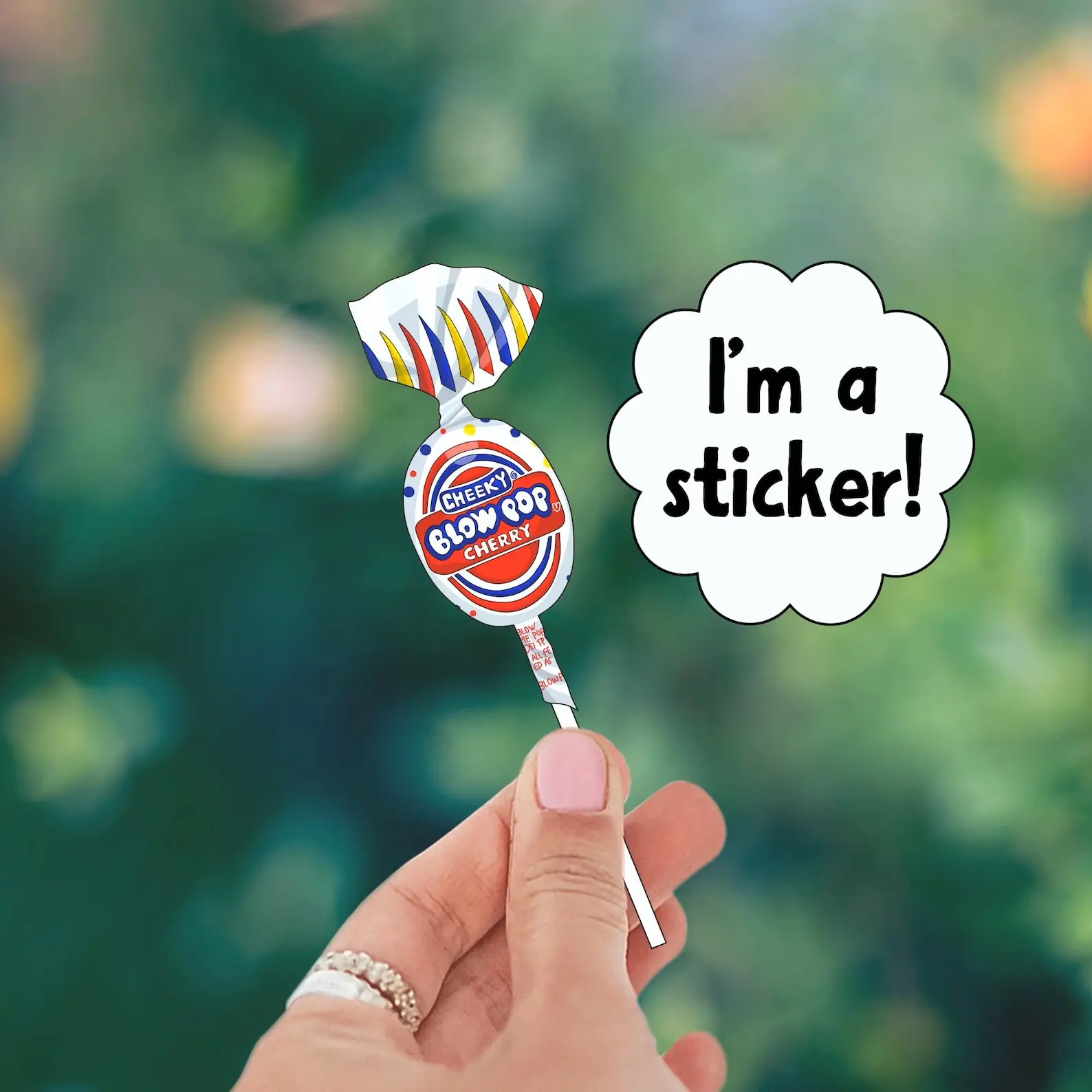 Blow Pop Lollipop Sticker, 3" Vinyl