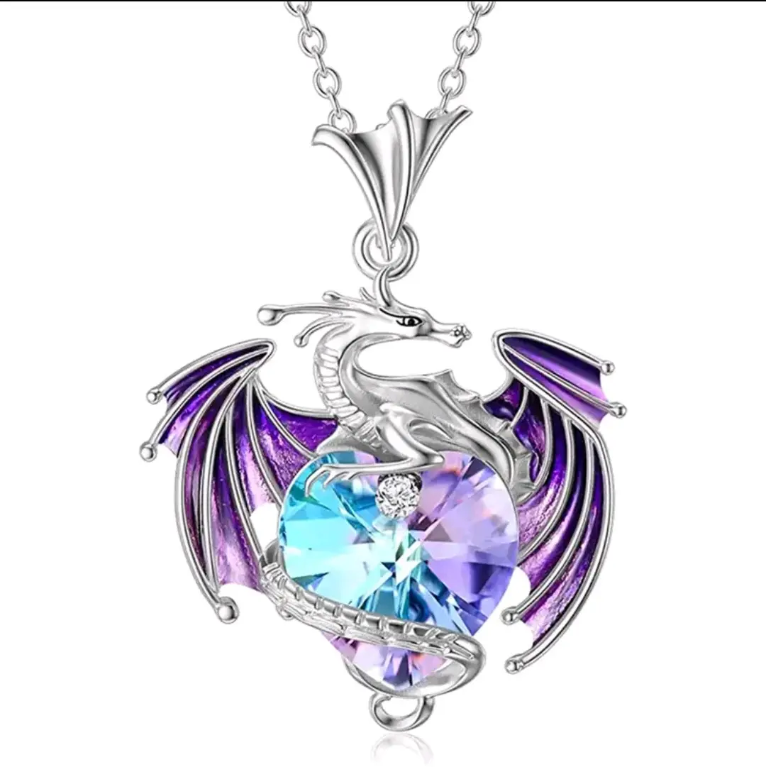 Dragon Heart Crystal Necklace