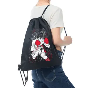 Boxing Sport Printed Drawstring Bag Durable Lightweight Gym Sackpack for Fitness Training Travel Outdoor Activities Suitable for Teens and Adults Ideal Christmas Birthday Gift for Sports Fans and Athletes in Action Enthusiasts