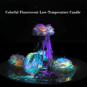 [Wildry]Rainbow-Hued Low-Temperature Candles Skin-Safe Dripping Wax for a Romantic Luminous Ambiance—Perfect for Couples, Intimate Interactions and Aromatherapy  An Essential Item for Valentine's Day Wedding Anniversaries and Niche Communities outdoorfun