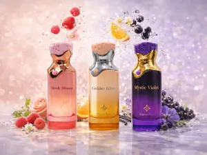 Frais et Frais Perfume Trio Set – Blush Bloom + Golden Glow + Mystic Violet – Eau de Parfum – Unisex – 3 x 100ml