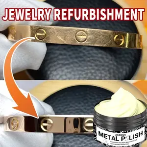 Jewelry Polishing Cream, Remove Oxidation and Tarnish, Restore Luster to and Silver Color Rings and Bracelets, Smooth Texture