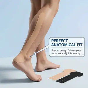 10-Pack Breathable Athletic Tape Muscle Tape for Ankle Calf Recovery Cotton Elastic Athletic Tape