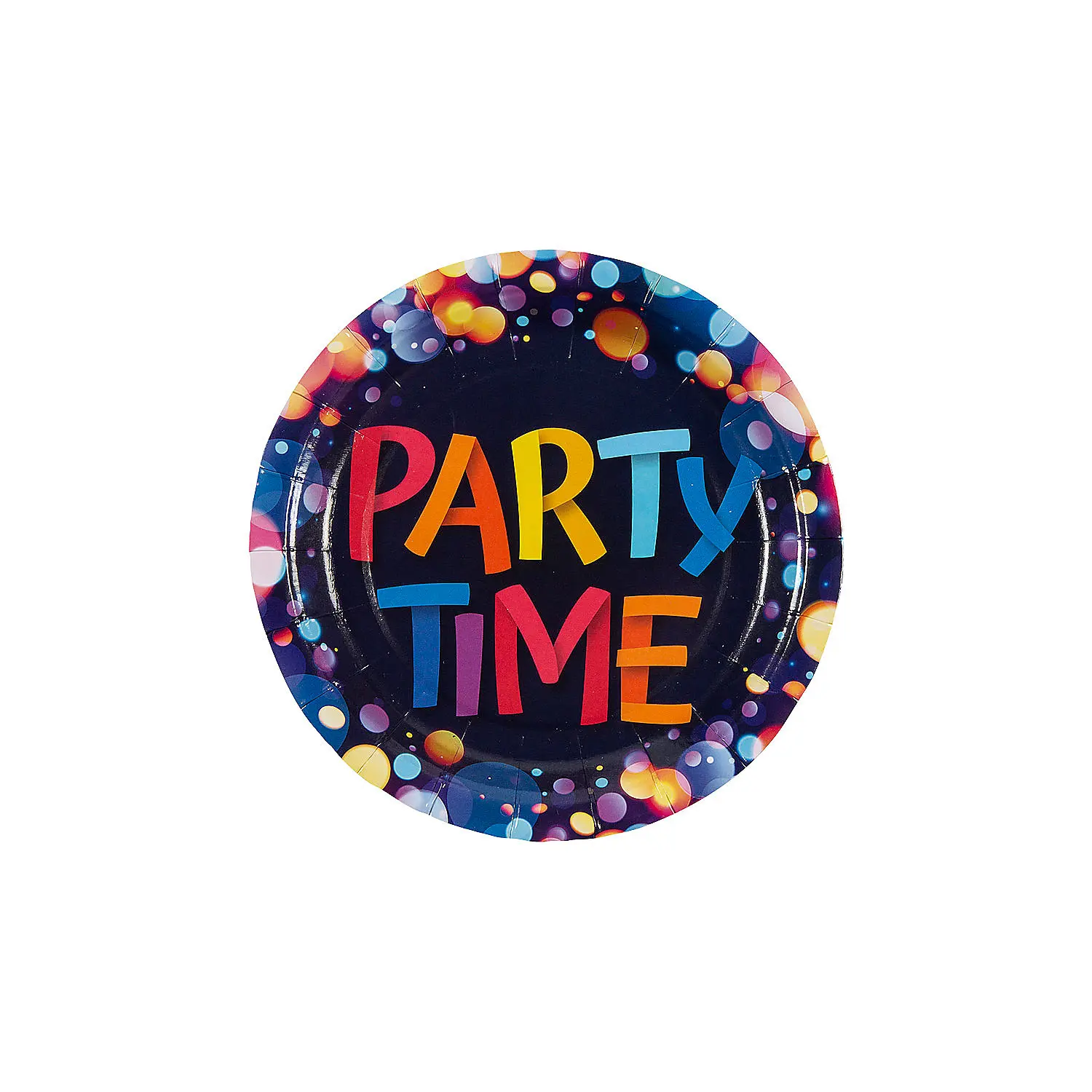 Bulk Happy Birthday Party Time Paper Dessert Plates - 250 Ct.
