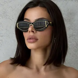 Retro Vacation Beach Leopard PC UV400 Protection Special-Shaped Mirror Full Frame Women's Sunglasses