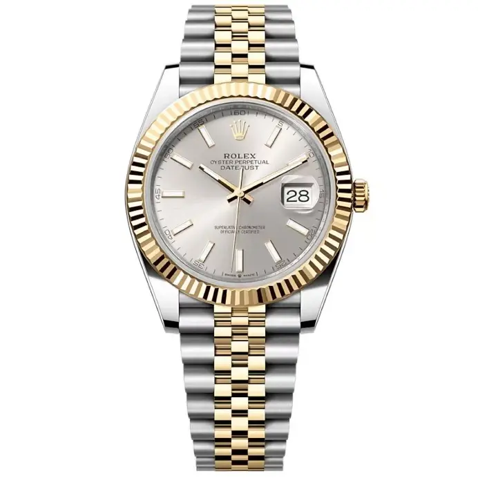 Pre-owned Rolex Datejust m126333-0002 Oystersteel & Yellow Gold 41mm Automatic Luxury Watch